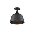 Plafonnier Semi Encastré Savoy House Essentials Berg 6-3750-1-89 1 Lumière 60W Noir Mat