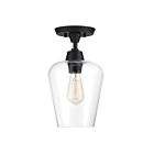 Plafonnier Semi Encastré Savoy House Essentials Octave 6-4037-1-Bk 1 Lumière 60W Noir
