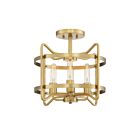 Plafonnier Semi Encastré Savoy House Essentials Kent 6-4900-4-322 4 Lumières 240W Laiton Chaud