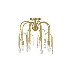 Plafonnier semi encastré ou Suspendus sur tige Convertible Savoy House 6-6684-4-127 Anholt 4-Lumières 240W Laiton noble