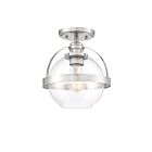 Plafonnier Semi Encastré Savoy House Essentials Pendleton 6-7200-1-Sn 1 Lumière 60W Nickel Satiné