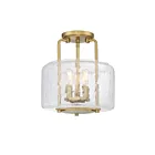 Plafonnier Semi Encastré Savoy House Essentials Avalon 6-7790-3-322 3 Lumières 180W Laiton Chaud