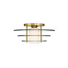 Savoy House 6-8602-1-322 Newell 1-Lumière 60W Laiton chaud Plafonnier Semi Encastré