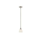 Mini Suspendu Savoy House Essentials Herndon 7-1010-1-Sn 1 Lumière 60W Nickel Satiné