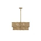 Suspendu Savoy House Ashburn 7-1774-6-320 6 Lumières 360W Laiton Chaud Et Corde