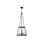 Suspendu Savoy House Essentials Crawford 7-1804-4-89 4 Lumières 240W Noir Mat