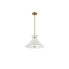Suspendu Savoy House Lamar 7-2416-3-160 3 Lumières 180W Blanc Avec Accents En Laiton