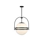 Savoy House Thornhill 7-6407-3-89 3-Lumières 180W Noir mat Suspendu