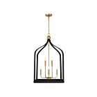 Savoy House Sheffield 7-7800-8-143 8-Lumières 480W Noir mat avec des accents de laiton chaleureux Suspendu