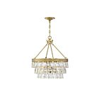 Suspendu Savoy House Windham 7-8700-4-322 4 Lumières 240W Laiton Chaud