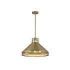 Suspendu Savoy House Essentials Seagram 7-8801-3-322 3 Lumières 180W Laiton Chaud