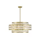 Suspendu Savoy House Essentials Renzo 7-9048-6-322 6 Lumières 360W Laiton Chaud