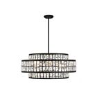 Suspendu Savoy House Essentials Renzo 7-9048-6-89 6 Lumières 360W Noir Mat