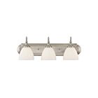 Luminaire de vanité Savoy House Essentials 8-1007-3-SN Herndon 3 Lumières 180W Nickel Satiné