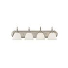 Luminaire de vanité Savoy House Essentials 8-1007-4-SN Herndon 4 Lumières 240W Nickel satiné