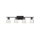 Luminaire de vanité Savoy House Essentials 8-1020-4-BK Calhoun 4 Lumières 240W Noir
