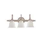 Luminaire de vanité Savoy House Essentials 8-1062-3-SN Brunswick 3 Lumières 180W Nickel satiné