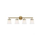 Luminaire de vanité Savoy House Essentials 8-1627-4-322 Kaden 4 Lumières 240W Laiton chaud