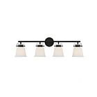 Luminaire de vanité Savoy House Essentials 8-1627-4-BK Kaden 4 Lumières 240W Noir mat