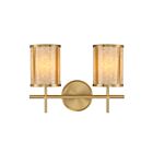 Savoy House 8-2055-2-322 Camden 2-Lumières 120W Laiton chaud Lumière Vanité