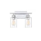 Luminaire de vanité Savoy House 8-2149-2-11 Lambert 2 Lumières 120W Chrome poli