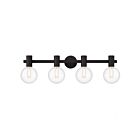 Luminaire de vanité Savoy House Essentials 8-3076-4-BK Wright 4 Lumières 240W Noir mat