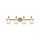 Luminaire de vanité Savoy House 8-4417-4-322 Adams 4 Lumières 240W Laiton chaud