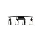 Luminaire de vanité Savoy House 8-560-4-BK Albany 4 Lumières 240W Noir