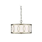 Suspendu Savoy House Meridian M10032Arg 3 Lumières 180W Argentum