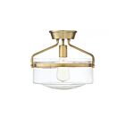 Plafonnier Semi Encastré Savoy House Meridian M60011Nb 1 Lumière 60W Laiton Naturel
