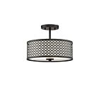 Plafonnier Semi Encastré Savoy House Meridian M60016Mbk 2 Lumières 120W Noir Mat