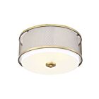 Plafonnier Savoy House Meridian M60018Nb 3 Lumières 180W Laiton Naturel