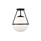 Plafonnier Semi Encastré Savoy House Meridian M60054Mbk 1 Lumière 60W Noir Mat