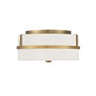 Plafonnier Savoy House Meridian M60065Nb 2 Lumières 120W Laiton Naturel