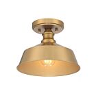 Plafonnier Semi Encastré Savoy House Meridian M60068Nb 1 Lumière 60W Laiton Naturel