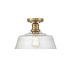 Plafonnier Semi Encastré Savoy House Meridian M60070Nb 1 Lumière 60W Laiton Naturel