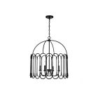 Suspendu Savoy House Meridian M7029Mbk 4 Lumières 240W Noir Mat