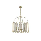 Suspendu Savoy House Meridian M7029Nb 4 Lumières 240W Laiton Naturel