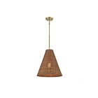 Suspendu Savoy House Meridian M7036Nrnb 1 Lumière 60W Laiton Naturel