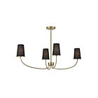 Lustre Savoy House M100104NB 4 Lumières 160W Laiton naturel
