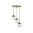 Lustre Savoy House M10055NB 3 Lumières 180W Laiton naturel