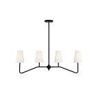 Lustre linéaire Savoy House M10078MBK 4 Lumières 240W Noir mat