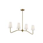 Lustre linéaire Savoy House M10078NB 4 Lumières 240W Laiton naturel