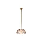 Savoy House Meridian M7043NB 1-Lumières 60W Laiton naturel Plafonnier semi encastré ou Suspendus sur tige Convertible