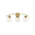 Luminaire de vanité Savoy House Meridian M80032NB  3 Lumières 180W Laiton naturel