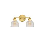 Luminaire de vanité Savoy House Meridian M80034NB  2 Lumières 120W Laiton naturel