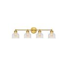 Luminaire de vanité Savoy House Meridian M80036NB  4 Lumières 240W Laiton naturel