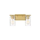 Luminaire de vanité Savoy House Meridian M80037NB  2 Lumières 120W Laiton naturel