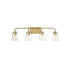 Luminaire de vanité Savoy House Meridian M80045NB  4 Lumières 240W Laiton naturel