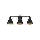 Luminaire de vanité Savoy House Meridian M80064MBK  3 Lumières 180W Noir mat
